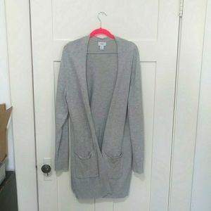 3 For $12! Old Navy Gray Knit Open Long Cardi